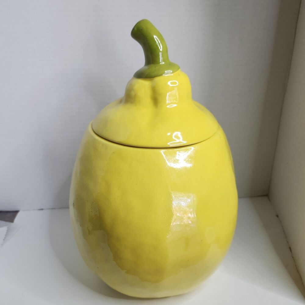 Vintage Large Yellow Lemaon Cookie Jar